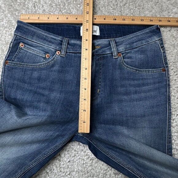 DU/ER Performance Denim Skinny Jean Aged Light Stone Wash 29x26 - Picture 9 of 12